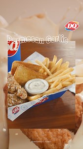 65K views · 12 reactions | Get saucy today with our wing-joint flavors: Parmesan Garlic or Honey BBQ Sauced & Tossed Chicken Strip Baskets. | Dairy Queen | Facebook