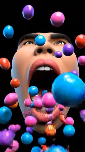 Red meets Yellow: The Ultimate M&M Morph! 🔴🟡 #satisfying #asmr