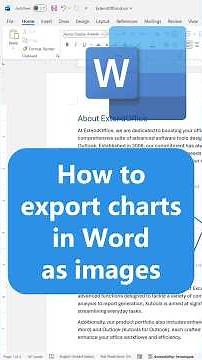 Save All Charts as Images in Word – 3 Easy Methods