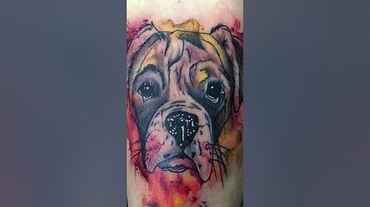 Boxer tattoo ideas boxerdog tattoo design