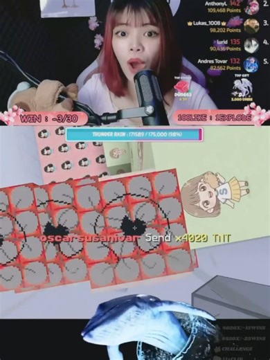 SHAZ Stunned by OSCAR in Minecraft Whale Challenge