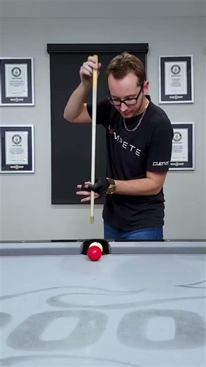 Epic pool trick shot that defies logic, physics, and common sense. 🎱🌀