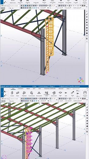 Copy Between Models in Tekla 2026 (Ctrl+C → Ctrl+V) #teklastructures #teklatutorial #tekla #2026