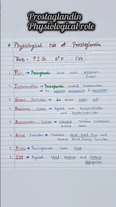 prostaglandin_physiological_role|#pharmacology#shorts#prostaglandin #dpharmacy