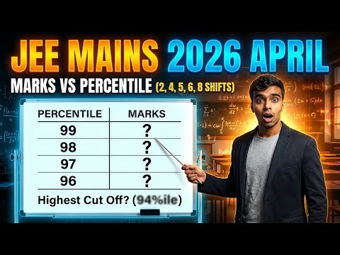 Shiftwise Marks vs Percentile JEE Mains 2026 🔥 JEE Mains Cut Off😭 JEE Mains 2026 Marks vs Percentile