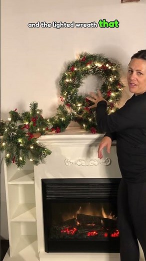 Festive Lights, Berries & Cones Garland and Wreath Review #christmassetup #PrelitGarland