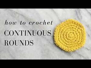 How to crochet continuous rounds