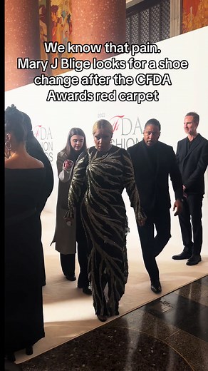 Mary J Blige Stylish Footwear at CFDA Awards Red Carpet