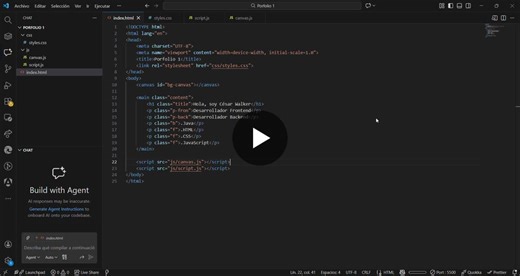 💻 Práctica Frontend – HTML CSS En este video muestro el código de una pequeña interfaz desarrollada con HTML y CSS. 📌 Objetivo: seguir reforzando bases de frontend y entender cómo el código se… | César Walker