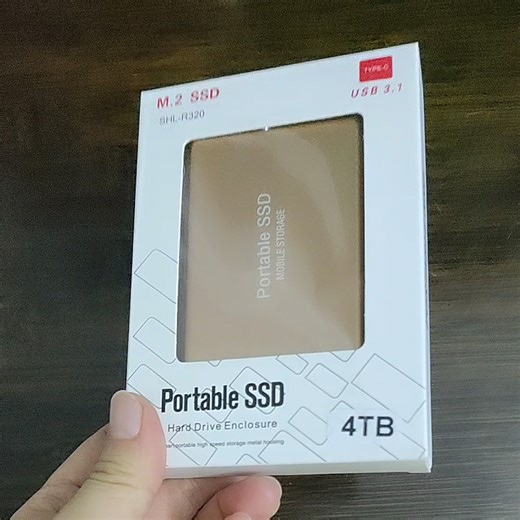 High-Speed Portable PSSD External SSD, USB Interface Storage Disk for Desktop Laptop Mobile