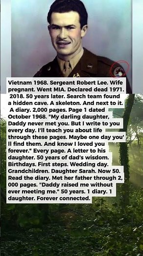 1 Soldier Found After 50 Years With a 2,000 Page Diary - Page 1 Was a Letter to His Unborn Daughter