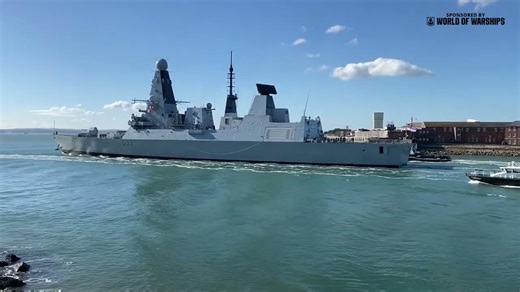 Watch HMS Dauntless depart for deployment