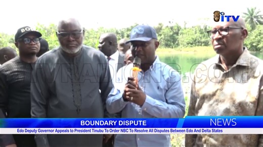 Edo Deputy Governor Appeals to President Tinubu To Order NBC To Resolve All Disputes Between Edo And Delta States The Edo State Government has appealed to President Bola Ahmed Tinubu to, as a matter of urgency, direct the National Boundary Commission to immediately resolve all boundary disputes between Edo and neighbouring Delta State. The Deputy Governor and Chairman of the Edo State Boundary Committee, Rt. Hon. Dennis Idahosa, made the appeal when he led members of the committee on an inspecti