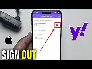 How to sign out yahoo mail on iPhone