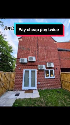 When the customer goes for the cheapest quote they get something like this. Who actually installed this? It’s not ok to leave someone’s house like this! Contact us for a proper job 👍 #airconditioner #airconditioning #hvactechnician #heatwave