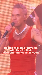 What a moment in #90s boyband heaven! #RobbieWilliams #Five | Heart