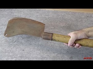 Vintage Cleaver (Butcher's knife) restoration - DIY tool restoration - MWIG #6
