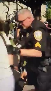 Economics professor at Emory University, Caroline Fohlin, was knocked to the ground with her head on the concrete then arrested during a pro-Palestine protest on campus. Credit: @UICProfWatch | Palestine