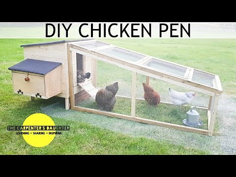 Building a Chicken Pen for a Coop | The Carpenter's Daughter