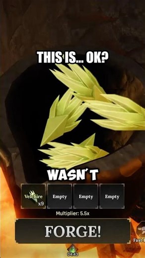 Trying to make 400 Defense Wolf Armor in The Forge!