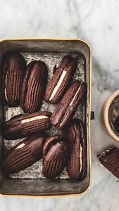 Up next in my series of festive cookies, these fabulous double chocolate stem ginger Viennese fingers. The recipe is taken from my book Small Batch Cookies but I have doubled it as I was making a few batches for friends. As a quick note for those who will ask, yes all the recipes in the book can easily be scaled up without issue. You can get the recipe on my newsletter or it’s also the pinned comment below. | The Boy Who Bakes