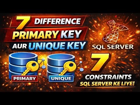7 Constraints unique key,and difference primary key