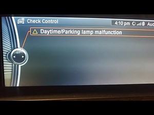 Here's How To Fix BMW Daytime/Parking Lamp Malfunction|BMW F-Series