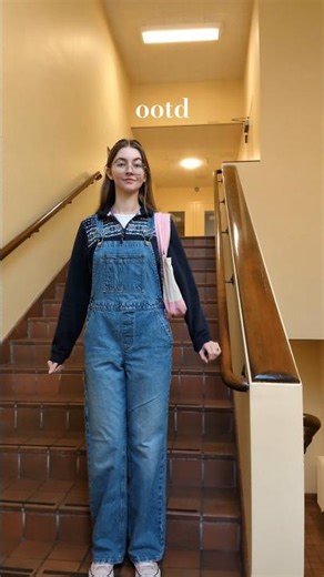 today's outfit ❄️ #ootd #overalls #winterfashion #fitcheck #outfitinspo