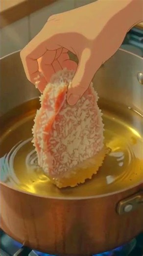 Crispy Japanese Tonkatsu 🥩 | Easy Pork Cutlet Recipe #animecooking
