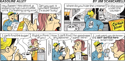 Gasoline Alley Comic Strip 2026-04-26 | Comics Kingdom