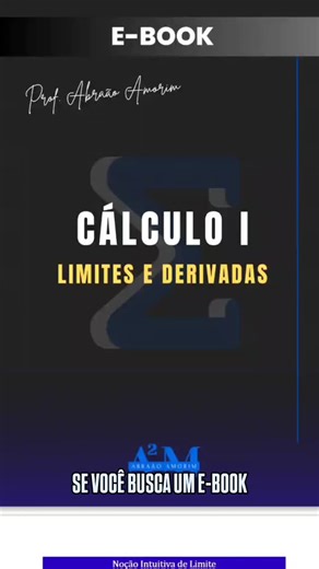 1.3K views | Aprenda Limites e Derivadas com este E-Book  | Prof Abraão Amorim Matemática | Facebook