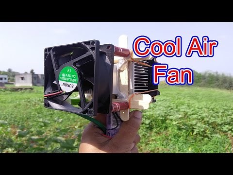 Cool air fan using peltier | How to make