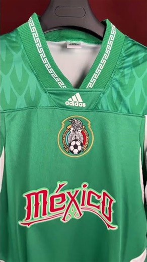Mexico Retro Green Jersey Details 🇲🇽 | Classic Football Shirt #Shorts #soccerjersey #jerseyoutfit