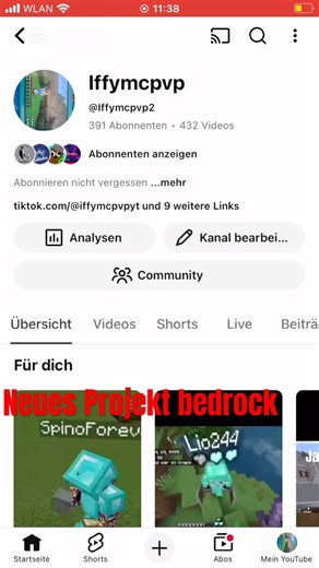 Nach 2 tage neues Projekt #minecraft #minecraftrisiko #gaming #viral #projekt #discordserver