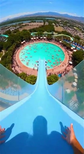 This pool is full of Nemo fish, that’s amazing! #funny #fishing #waterslide #waterpark #swimmingpool