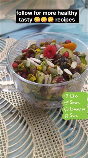 2 min healthy sprouts recipe protein salad recipe chana moong sprouts salad# #firstpost# healthy