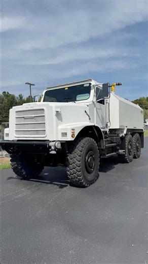 Meet our newest water truck build! An Oshkosh MK23 MTVR, with 4,000 gallon tank, and water cannon!