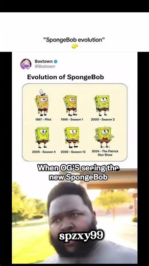 SpongeBob evolution 🤝......!! #viral #shortvideo