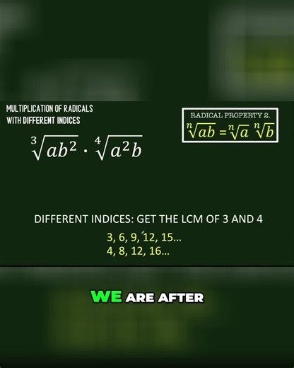 Radicals got you radicalized? Lowest Common Multiple to the rescue! 🤯 You'll want to see this math hack. #MathHacks #Radicals #LCM #MathTricks #STEM