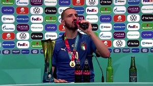 Bonucci has bottle: defender toasts Italy success with Coca-Cola, Heineken
