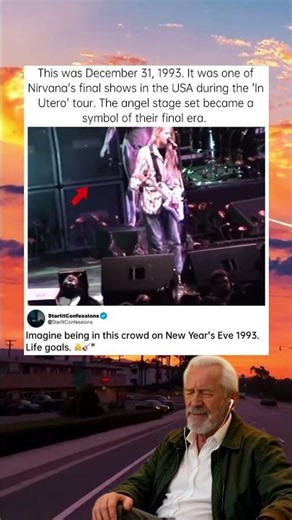 Nirvana's Last New Year's Eve 1993 🎆 #Nirvana #KurtCobain #RockHistory #NewYearsEve #livemusic