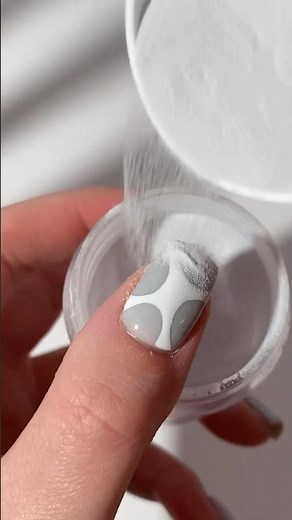 alien web nails 🩶🕸️ #nails #dippowder #dipnails #nailart #nailtutorial
