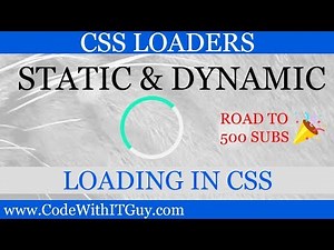 Show Static and Dynamic Preloaders in HTML using Pure CSS & JavaScript [2018]