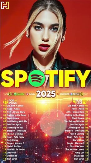 Top Billboard🌺Top Hits 2025 🍀 Ed Sheeran, Dua Lipa, Rihanna, Adele, Bruno Mars, Maroon 5, The Week