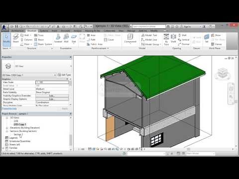 Revit 12 Estructura de techo, canales fascia