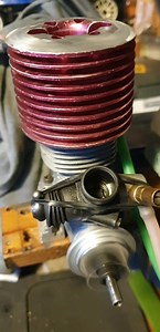 Thunder Tiger 21Pro first start on bench with Novarossi carb, new inner bearing and resized piston and sleeve. Original condition wasn't pretty see post below. | RC nitro cars, buggies, trucks