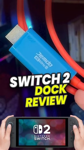 RK Play on Instagram: "A Dock hdmi do Nintendo switch 2 da jemdo vale a pena? #nintendo #switch2 #jemdo #rkplay Links 👉HDMI - https://mercadolivre.com/sec/11Puhom https://www.amazon.com/dp/B0FF2D2SLG?th=1 https://temu.to/k/gw8jcyssxjh 🌐 Website: https://jemdogame.com/products/switch-2-hdmi-cable-dock-base-station-4k-144-hz-48-gbps-usb-c-3-2-to-hdmi-2-1-6-6-ft-100-w-pd-play-while-charging-portable-travel-tv-adapter-cord-compatible-with-nintendo-switch-2-2017-oled-blue?utm_source=copyToPasteBoar