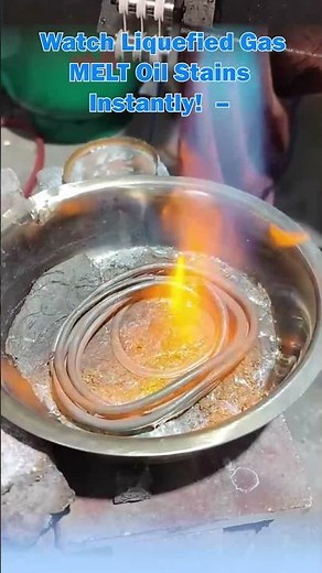 Watch Liquefied Gas MELT Oil Stains Instantly! – The Ultimate Cleaning Experiment!