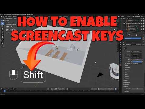 How to Enable Screencast Keys in Blender 5.0.1 – Direct Extension, No Download Needed #blender
