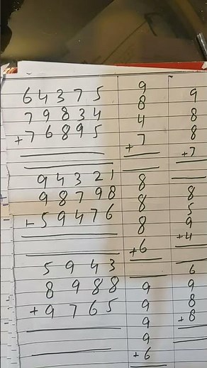 long numbers addition by making 10 strategy